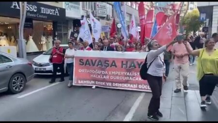 Samsun’dan reaksiyon: ‘İktidar ve sermaye İsrail ile bağları kesmeli’