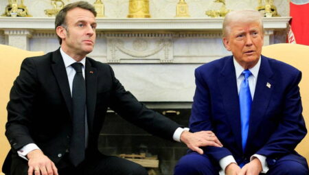 Trump Macron’un Filistin kararından şad olmadı