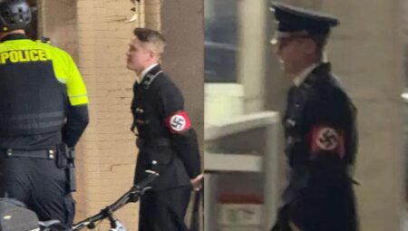 ABD’de Nazi kostümlü adam bar hengamesi çıkardı