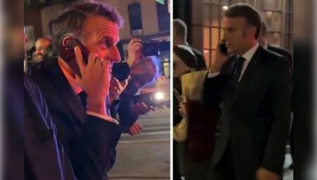 Macron, Trump’ın konvoyu nedeniyle yolda kaldı